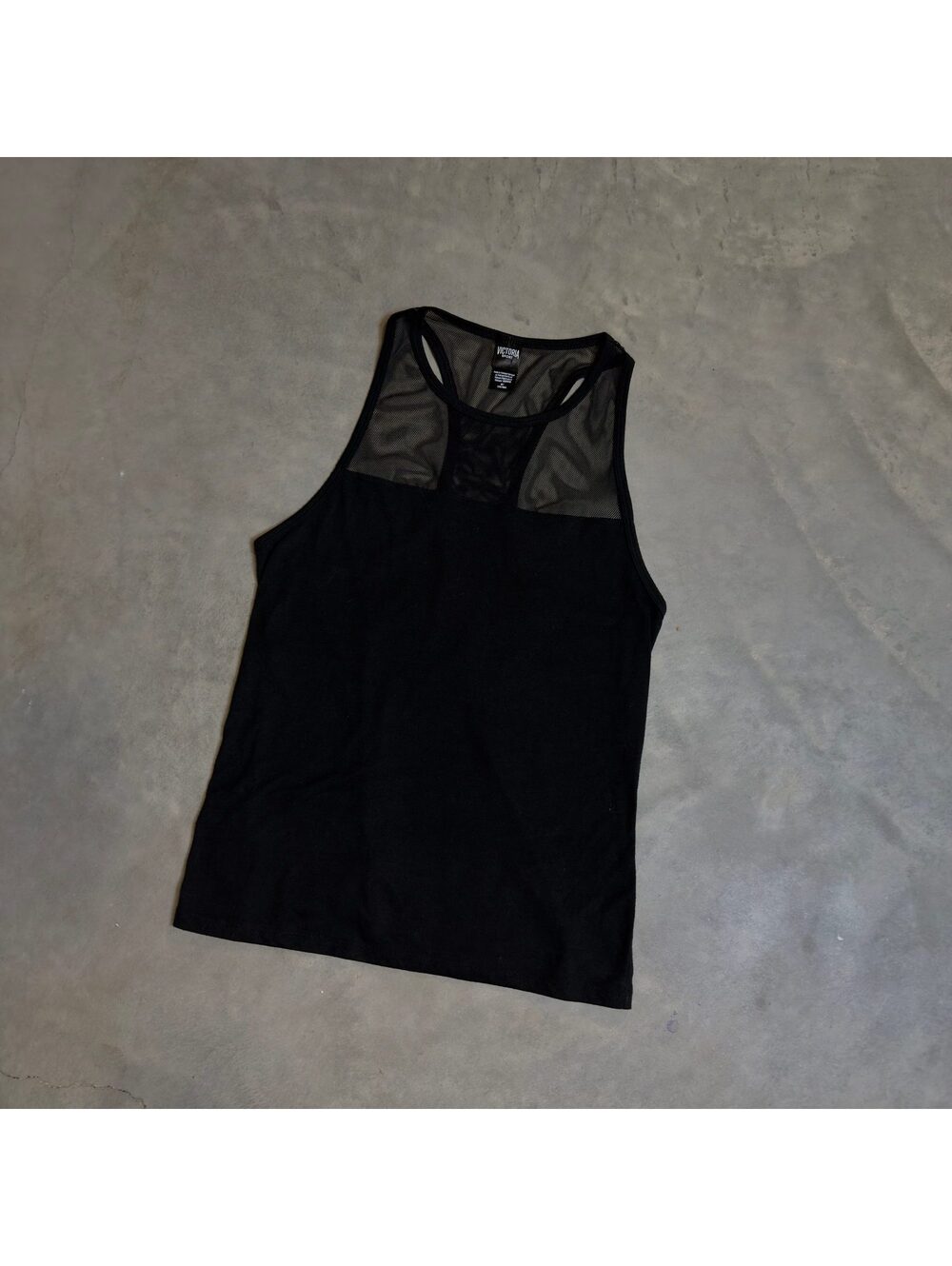 Victoria Sport Racerback Tank Top Womens Size M Black Gym
